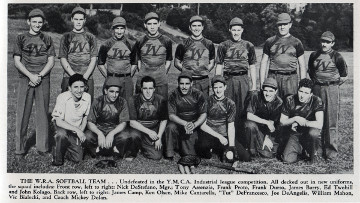 Photo: The W.R.A. softball team